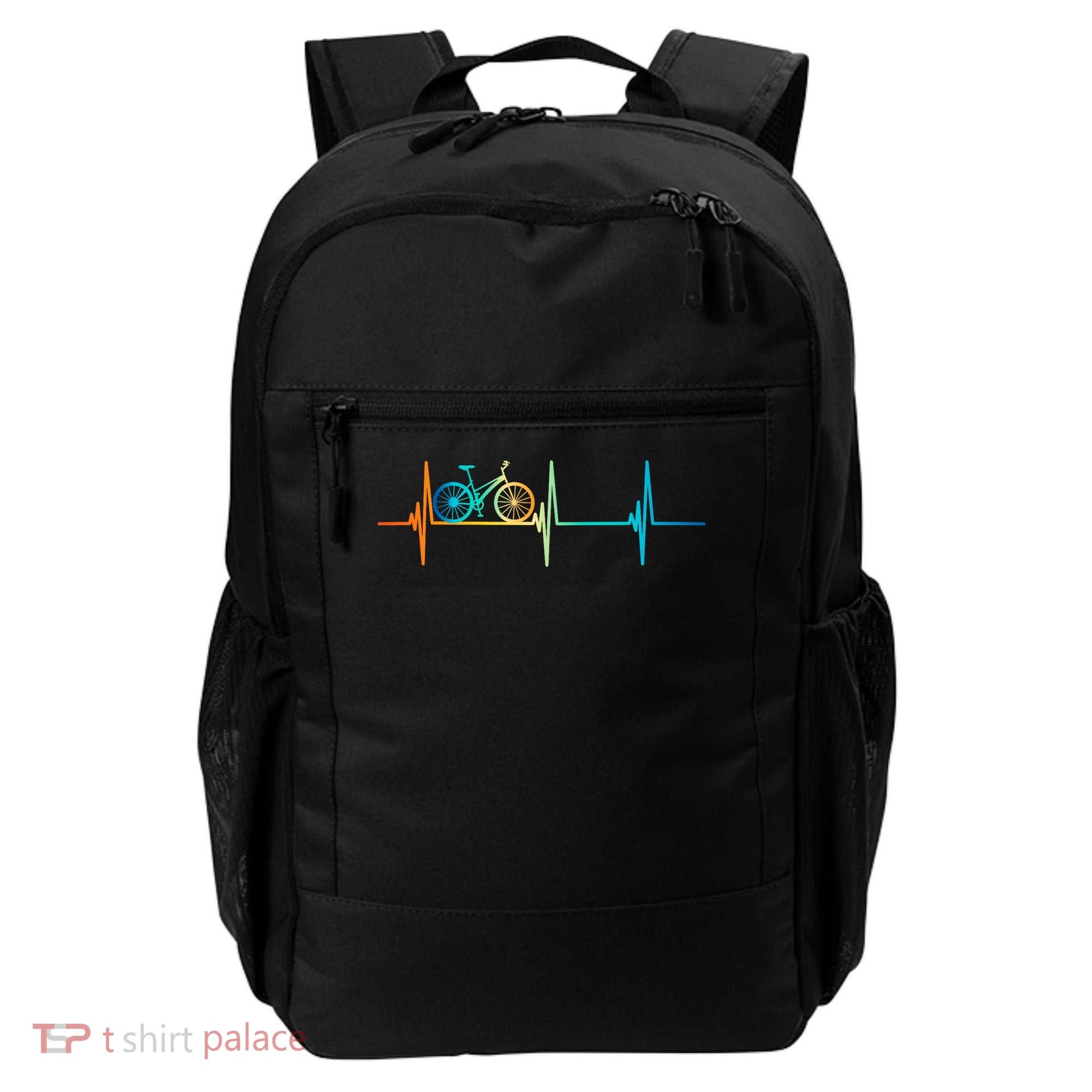 Bicycle Driving Bicyclist Cyclist Bike Rider Backpack