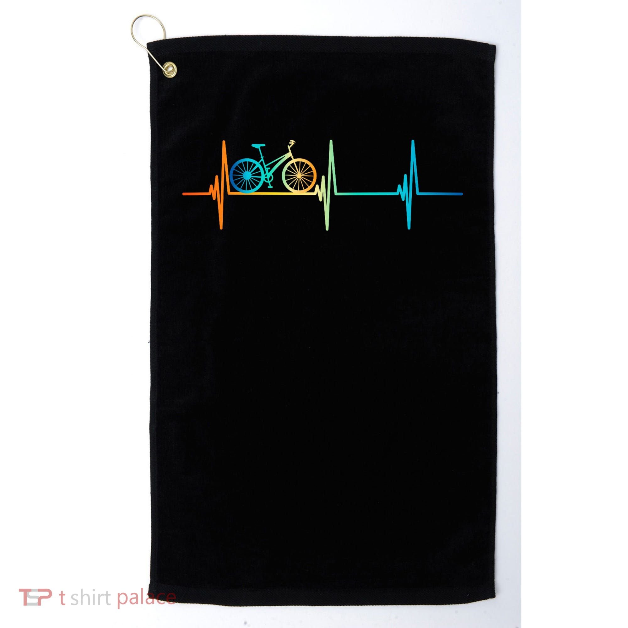 Bicycle Driving Bicyclist Cyclist Bike Rider Golf Towel