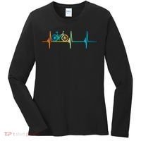 Bicycle Driving Bicyclist Cyclist Bike Rider Women's Long Sleeve Shirt thumb 0