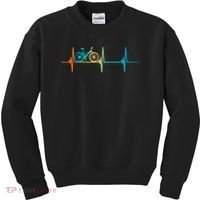 Bicycle Driving Bicyclist Cyclist Bike Rider Kids Sweatshirt thumb 0