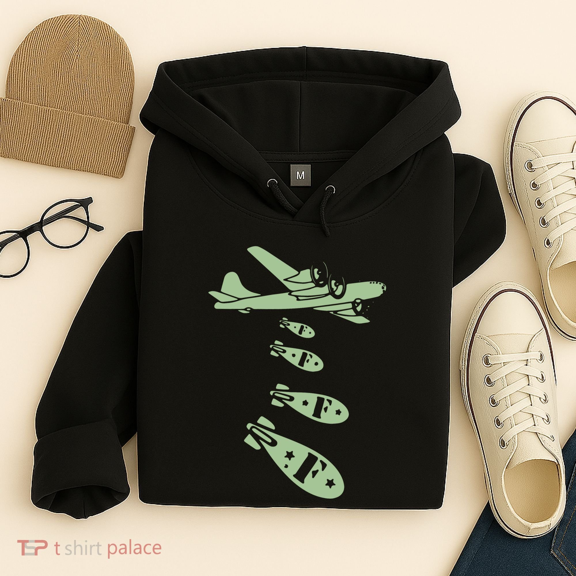 Bomber Dropping Bombs Hoodie