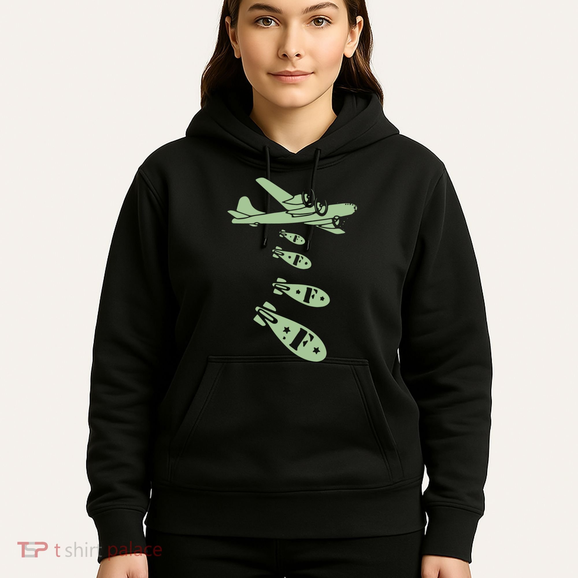Bomber Dropping Bombs Hoodie