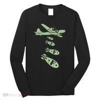 Bomber Dropping Bombs Long Sleeve Shirt thumb 0