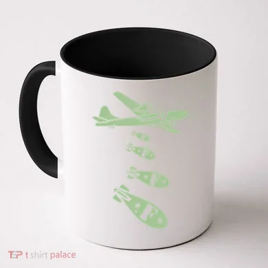 Bomber Dropping Bombs Coffee Mug