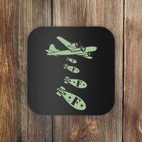 Bomber Dropping Bombs Coaster thumb 0