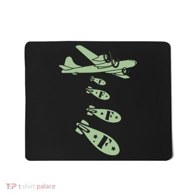 Bomber Dropping Bombs Mousepad