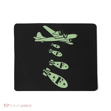Bomber Dropping Bombs Mousepad