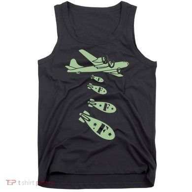Bomber Dropping Bombs Tank Top
