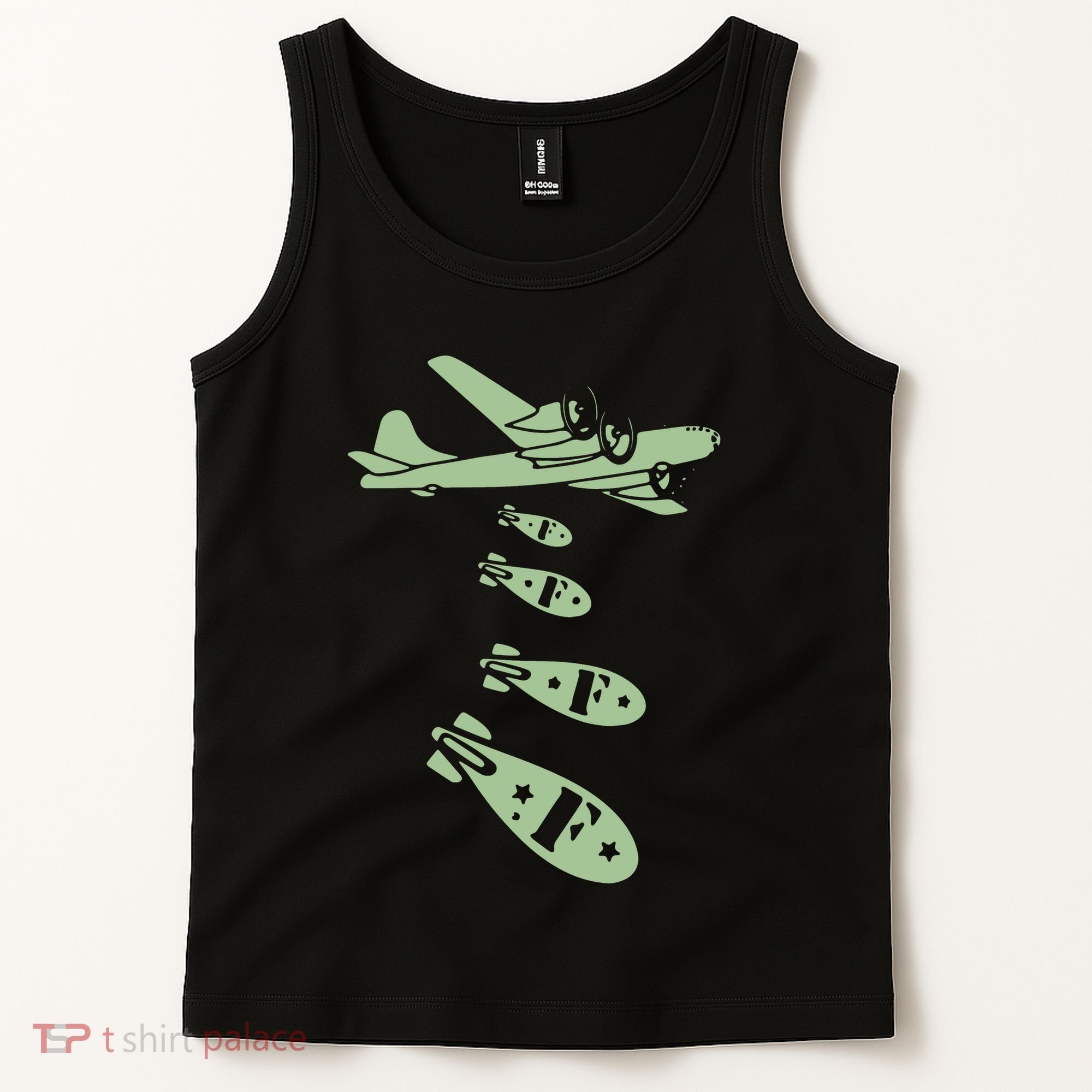 Bomber Dropping Bombs Tank Top