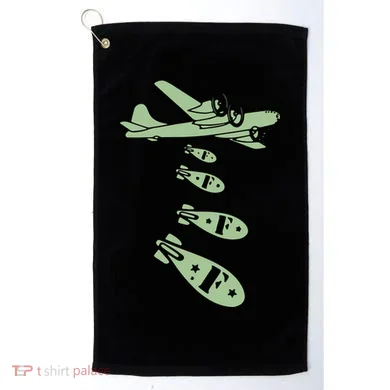 Bomber Dropping Bombs Golf Towel