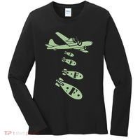 Bomber Dropping Bombs Women's Long Sleeve Shirt thumb 0
