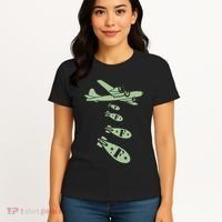 Bomber Dropping Bombs Women's T-Shirt thumb 4