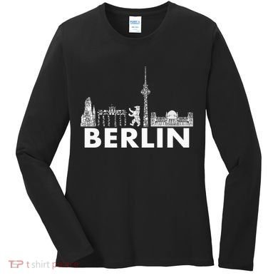 Berlin Design Berlin Bear I Love Berlin Women's Long Sleeve Shirt