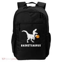 Basketball Dinosaur Baller T-rex Dino Playing Basketball Backpack thumb 0