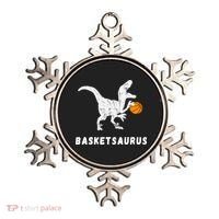 Basketball Dinosaur Baller T-rex Dino Playing Basketball Ornament thumb 0