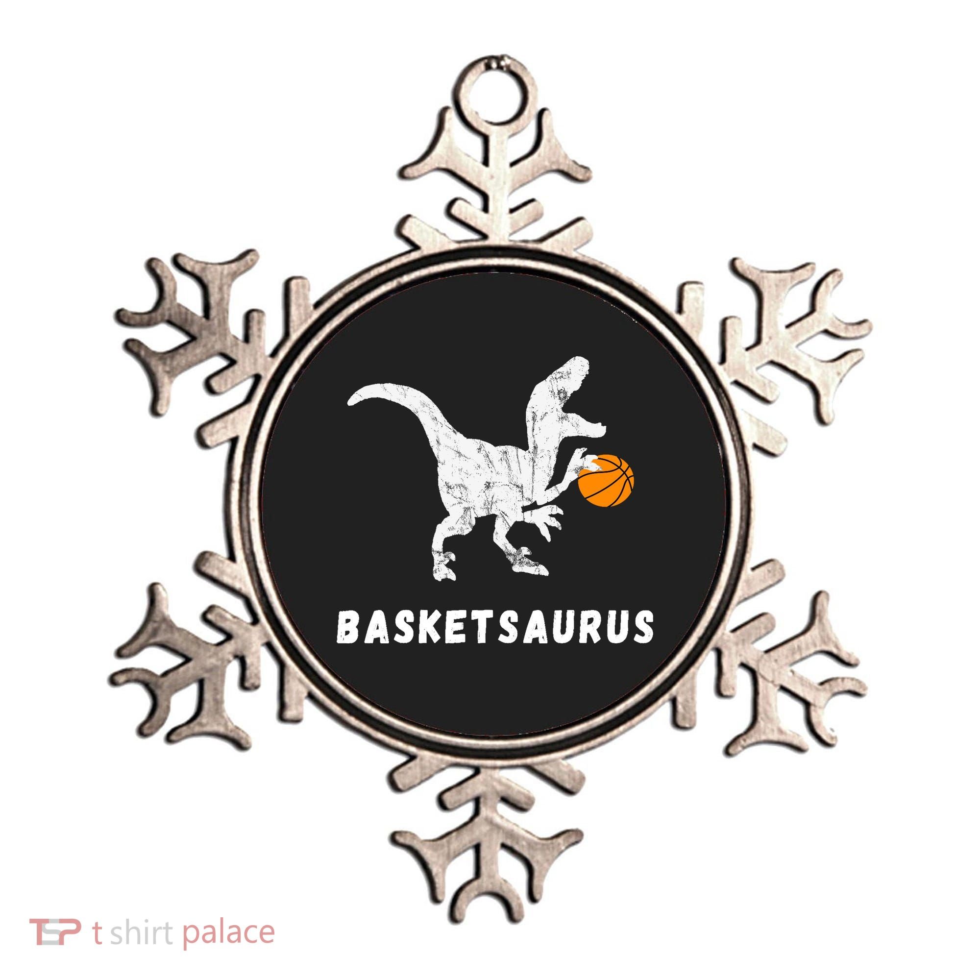 Basketball Dinosaur Baller T-rex Dino Playing Basketball Ornament
