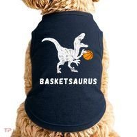 Basketball Dinosaur Baller T-rex Dino Playing Basketball Doggie Tank thumb 0
