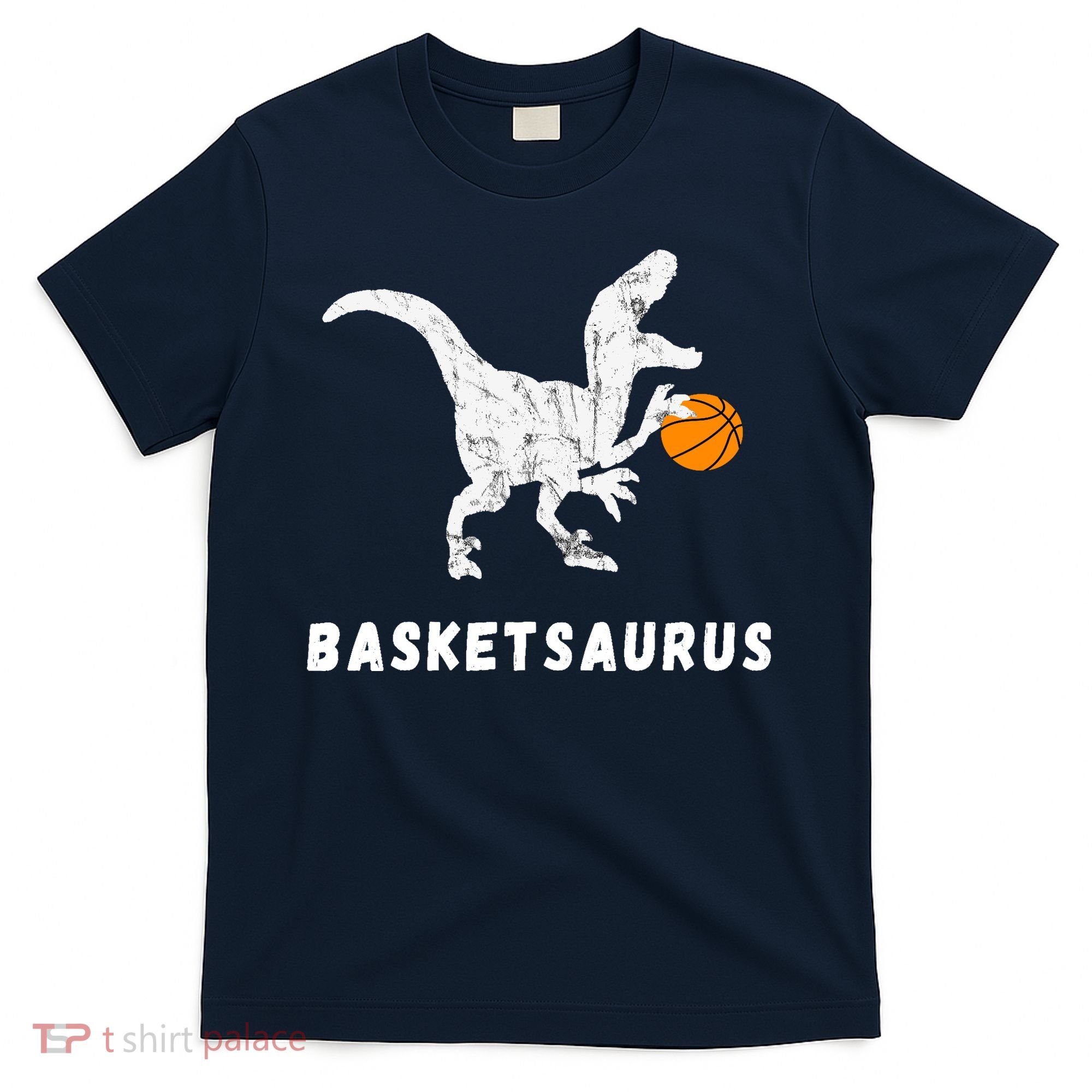 Basketball Dinosaur Baller T-rex Dino Playing Basketball T-Shirt