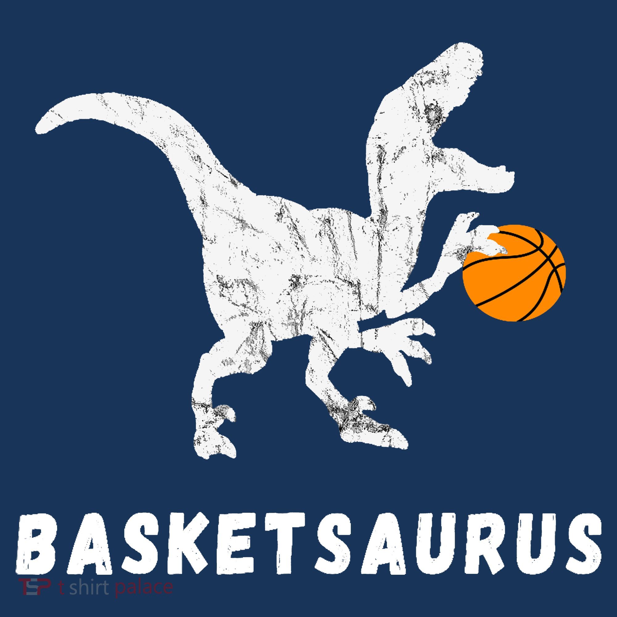 Basketball Dinosaur Baller T-rex Dino Playing Basketball T-Shirt