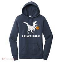 Basketball Dinosaur Baller T-rex Dino Playing Basketball Women's Hoodie thumb 0