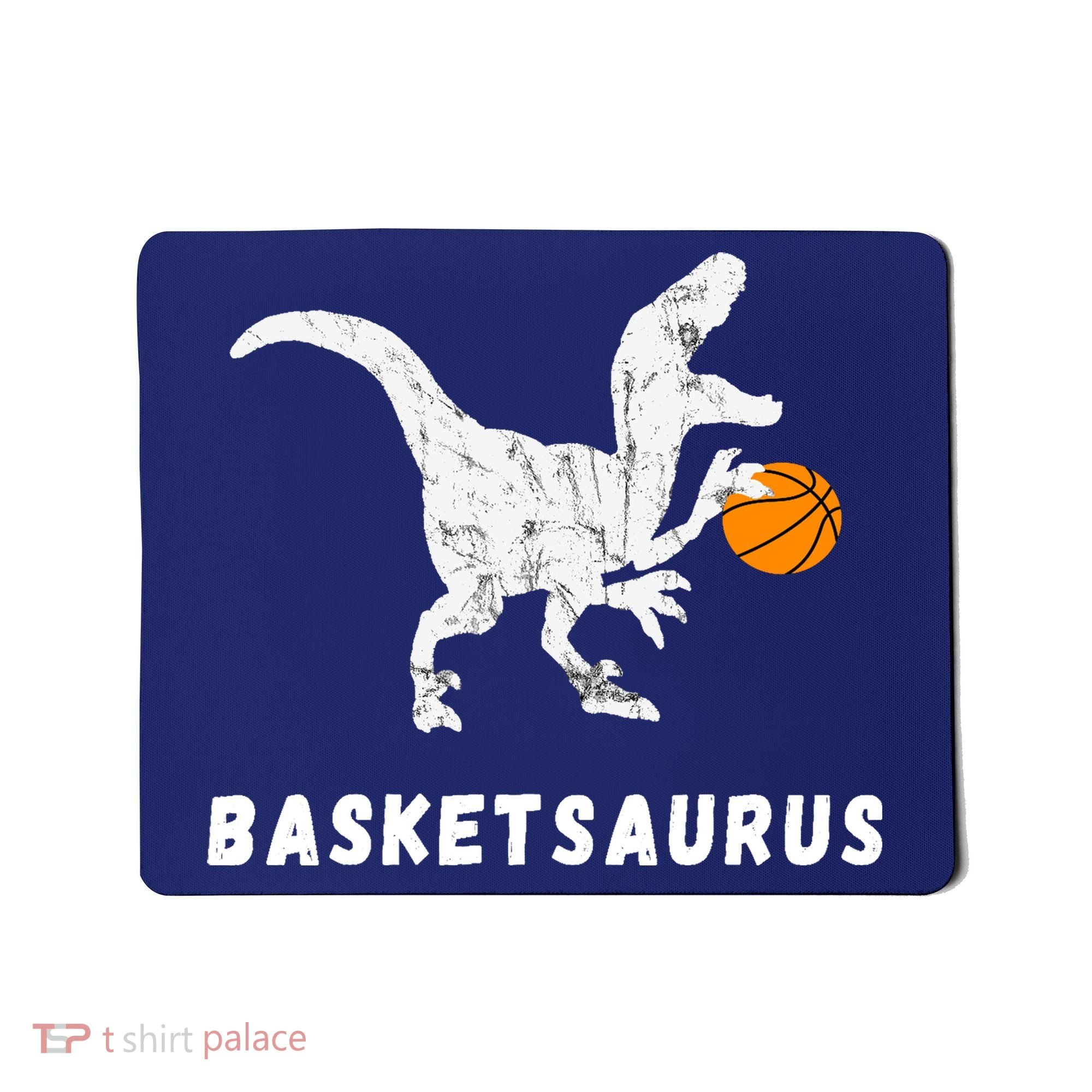 Basketball Dinosaur Baller T-rex Dino Playing Basketball Mousepad
