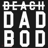 Beach Dad Bod Summer Vacation Ornament thumb 1