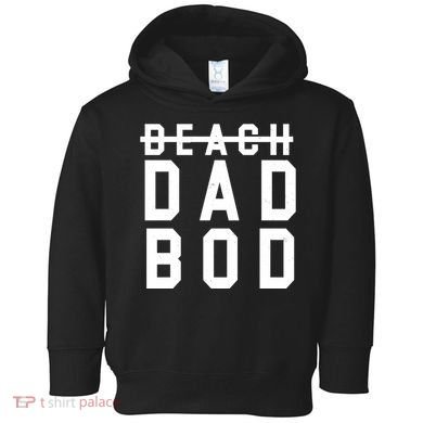 Beach Dad Bod Summer Vacation Toddler Hoodie