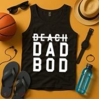 Beach Dad Bod Summer Vacation Tank Top thumb 4