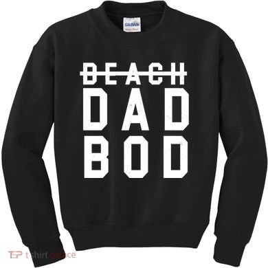 Beach Dad Bod Summer Vacation Kids Sweatshirt