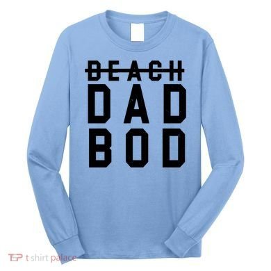 Beach Dad Bod Summer Vacation Long Sleeve Shirt