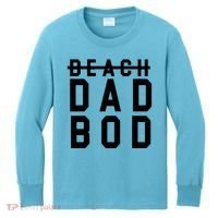 Beach Dad Bod Summer Vacation Kids Long Sleeve Shirt thumb 0