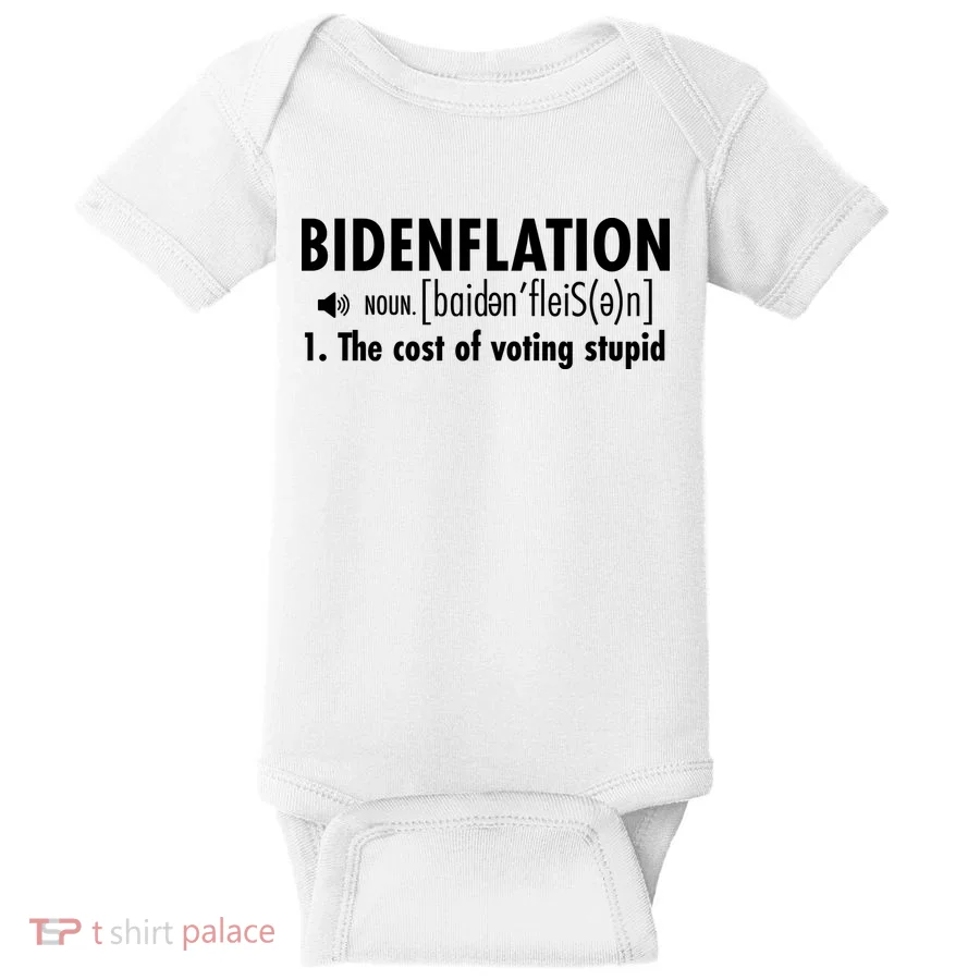 Bidenflation Definition Baby Bodysuit