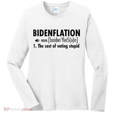 Bidenflation Definition Women's Long Sleeve Shirt