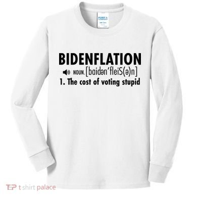 Bidenflation Definition Kids Long Sleeve Shirt