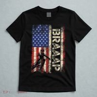 Braaap Dirt Bike USA American Flag Motocross Biker T-Shirt thumb 5