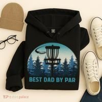 Best Dad By Par Funny Disc Golf Frisbee Golfer Father's Day Hoodie thumb 4