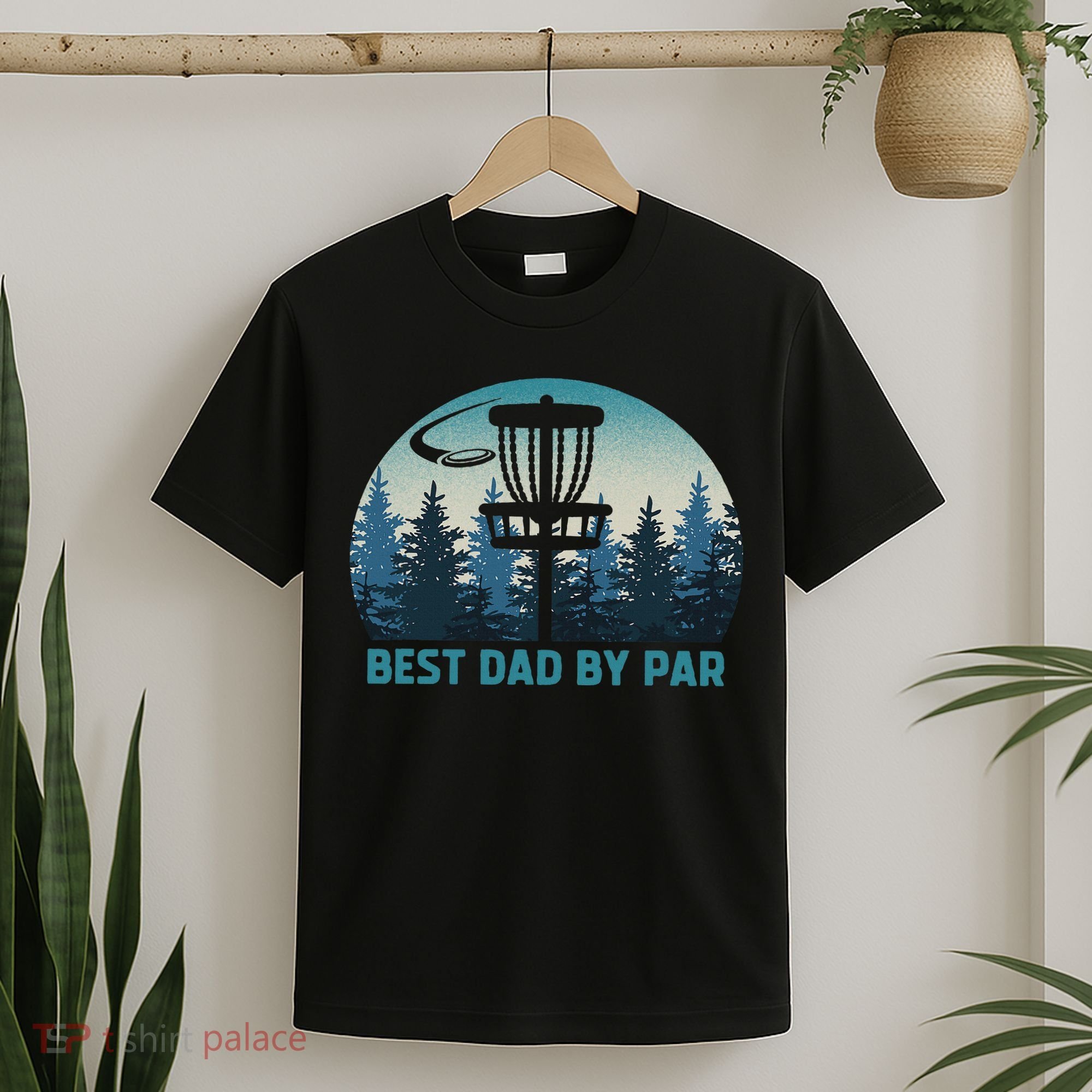 Best Dad By Par Funny Disc Golf Frisbee Golfer Father's Day T-Shirt