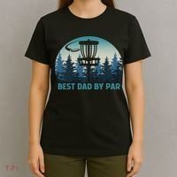 Best Dad By Par Funny Disc Golf Frisbee Golfer Father's Day T-Shirt thumb 4