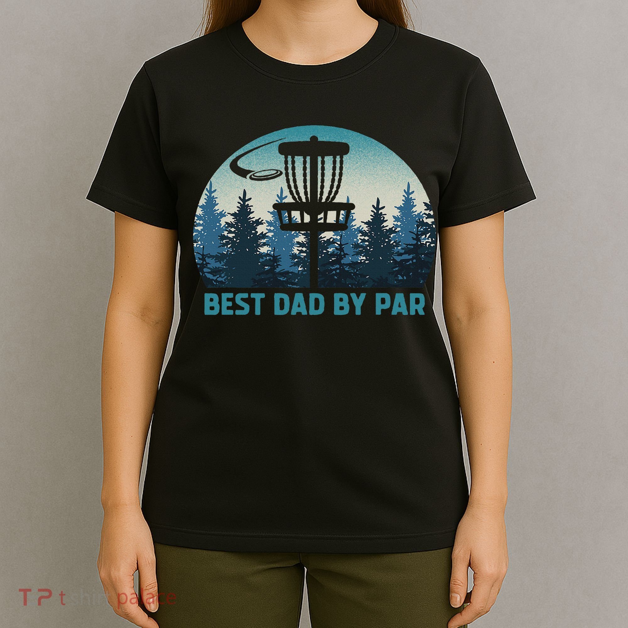 Best Dad By Par Funny Disc Golf Frisbee Golfer Father's Day T-Shirt