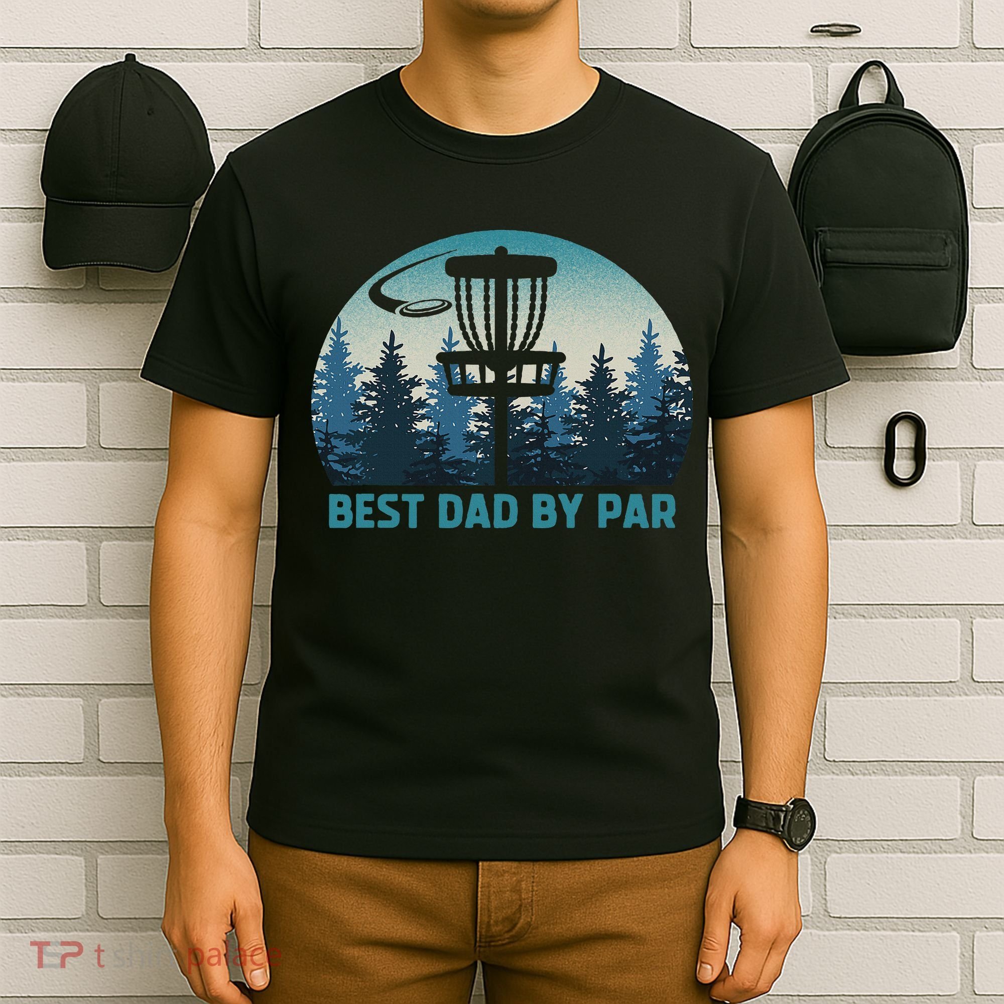 Best Dad By Par Funny Disc Golf Frisbee Golfer Father's Day T-Shirt
