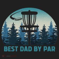 Best Dad By Par Funny Disc Golf Frisbee Golfer Father's Day Beanie thumb 2