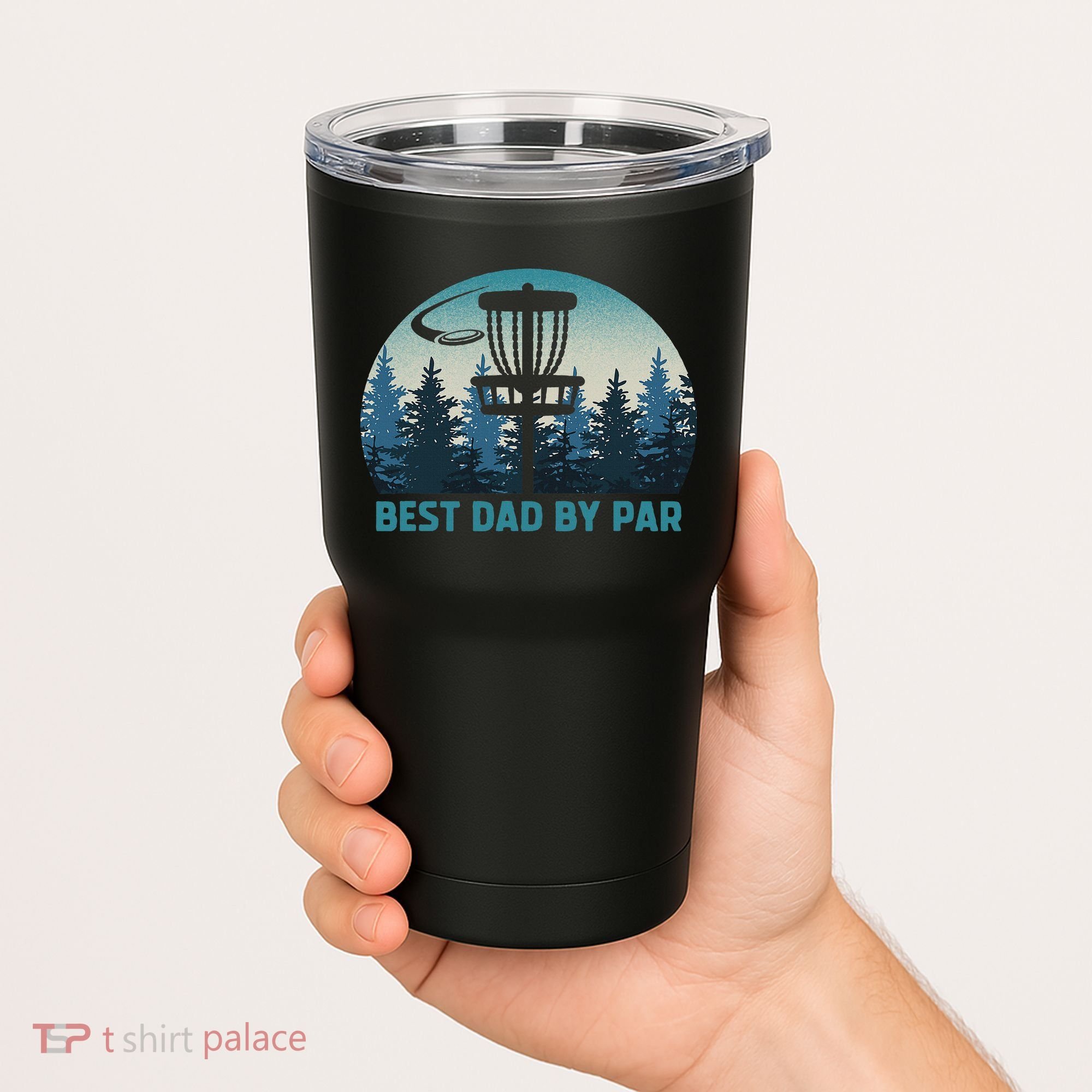 Best Dad By Par Funny Disc Golf Frisbee Golfer Father's Day Tumbler
