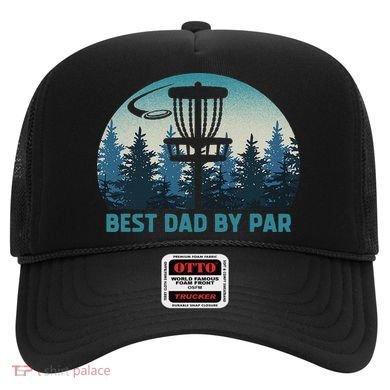Best Dad By Par Funny Disc Golf Frisbee Golfer Father's Day Hat