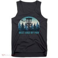Best Dad By Par Funny Disc Golf Frisbee Golfer Father's Day Tank Top thumb 0