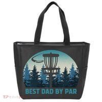 Best Dad By Par Funny Disc Golf Frisbee Golfer Father's Day Tote Bag thumb 0