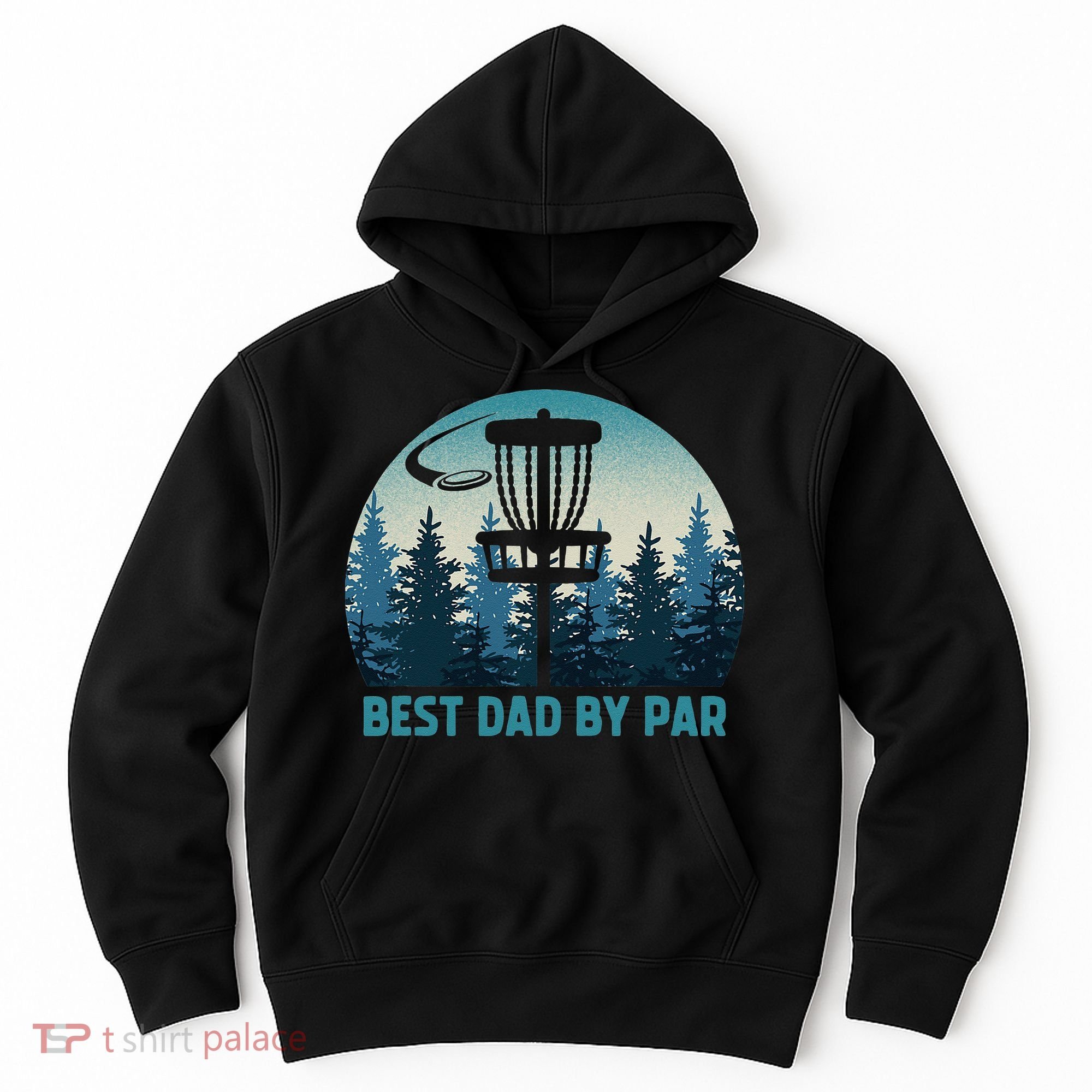 Best Dad By Par Funny Disc Golf Frisbee Golfer Fathers Day Hoodie