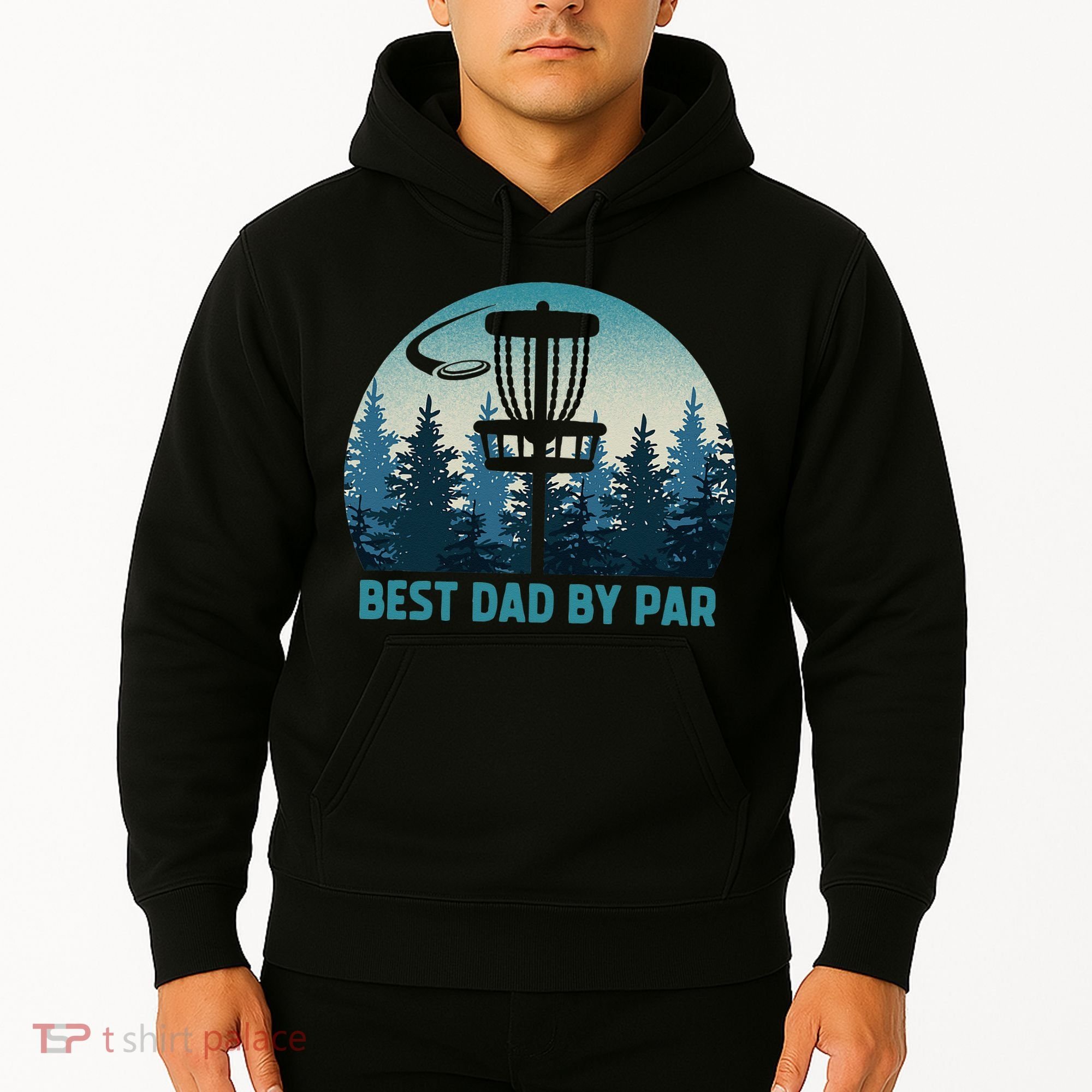 Best Dad By Par Funny Disc Golf Frisbee Golfer Fathers Day Hoodie