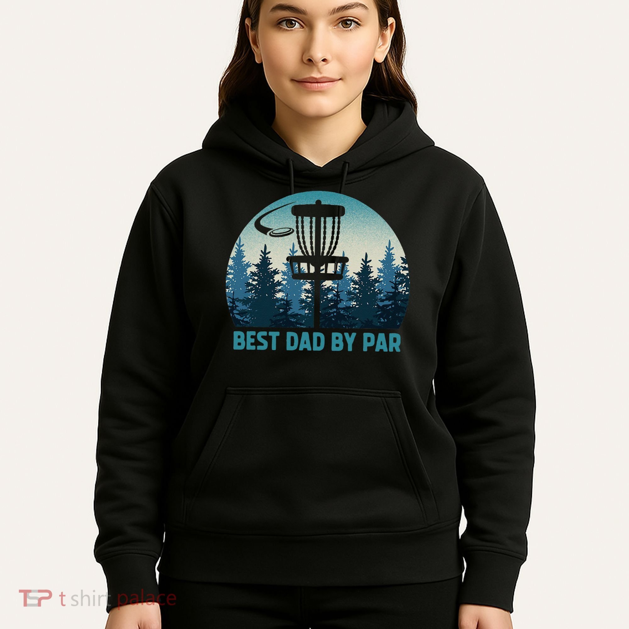 Best Dad By Par Funny Disc Golf Frisbee Golfer Fathers Day Hoodie