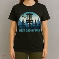 Best Dad By Par Funny Disc Golf Frisbee Golfer Fathers Day T-Shirt thumb 4