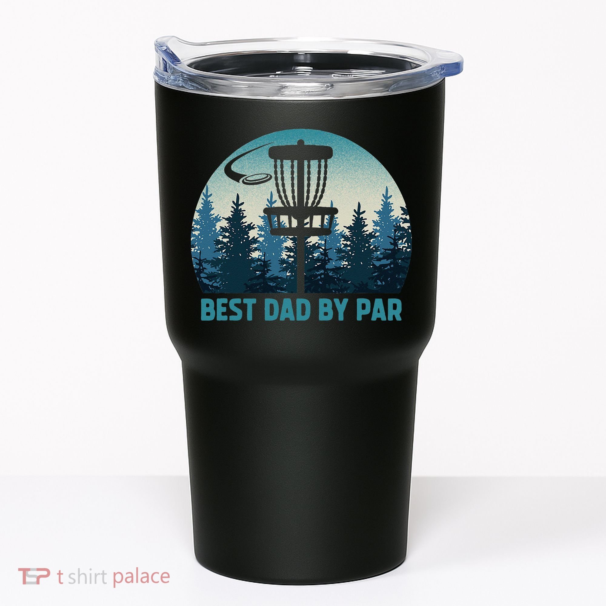 Best Dad By Par Funny Disc Golf Frisbee Golfer Fathers Day Tumbler